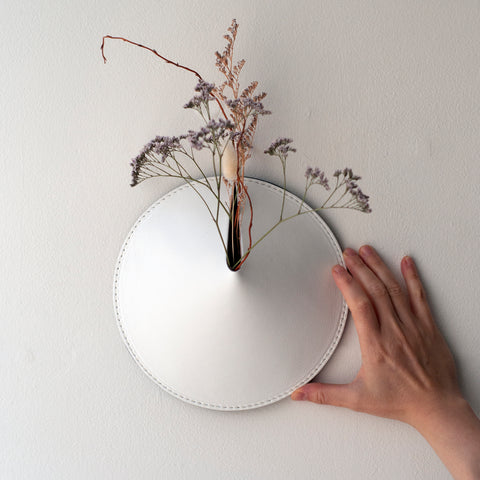 3D Wall Vase / Pure White