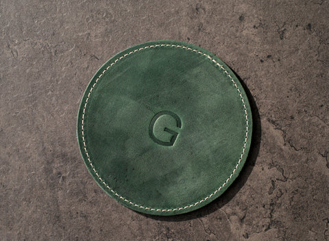 Custom  Company Logo Leather Coasters