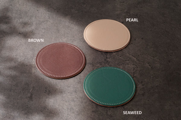 Leather Coaster Set / Set of 4