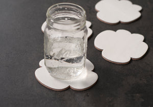 Cloud Leather Coasters / Set of 4