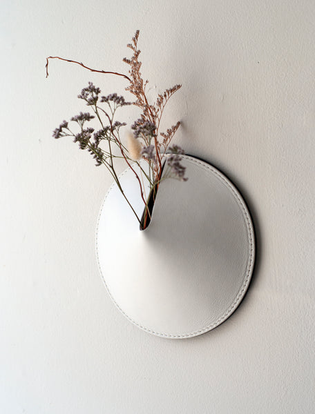 3D Wall Vase / Pure White