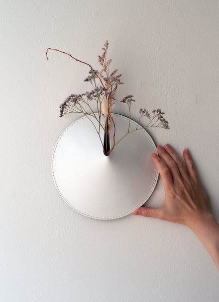 3D Wall Vase / Pure White