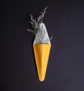 Slipper Wall Vase -Yellow