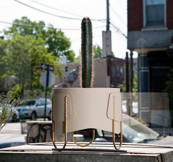Shallow Queen Planter-Off White